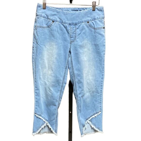 Slim-Sation by Multiples Denim Capri Jeans Size 6P - Picture 1 of 5